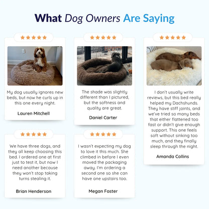 MrFluffyFriend™ - World's #1 Anxiety Relieving Dog Bed (Anim)